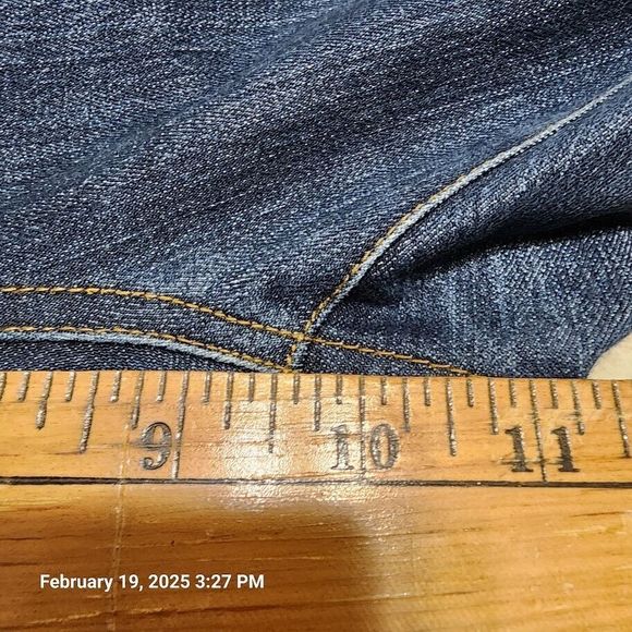 Boston Proper Jeans Women's Size 4 Blue Elastic Waist Cropped 5 Pocket Design - Picture 8 of 9